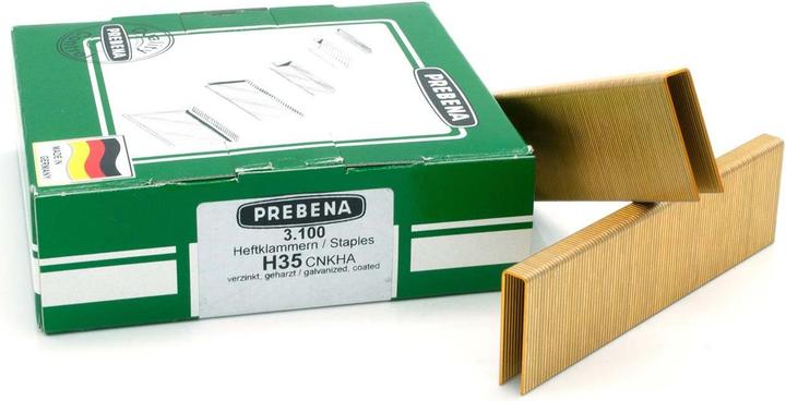 Actual product image Prebena Staples galvanised resinated 35 mm