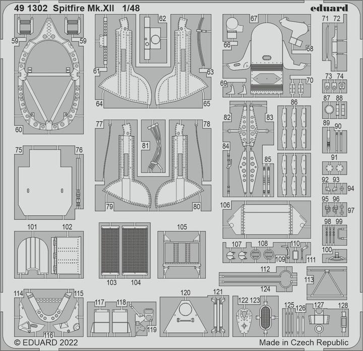 Produktbild Eduard Spitfire Mk.XII for AIRFIX