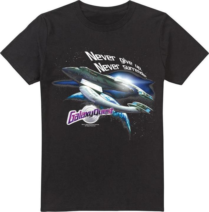 Galaxy Quest Mens Never Surrender T-Shirt