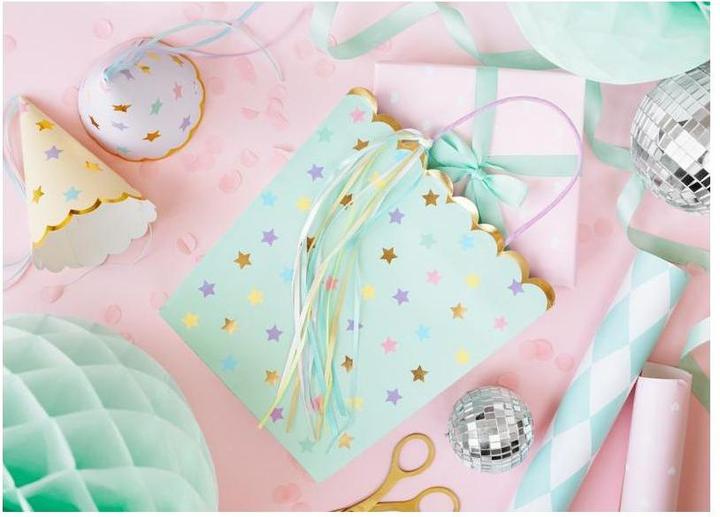 Produktbild Partydeco Gift bags Stars, mix, 22x23x8cm (1 pkt / 1 pc.) (1x)
