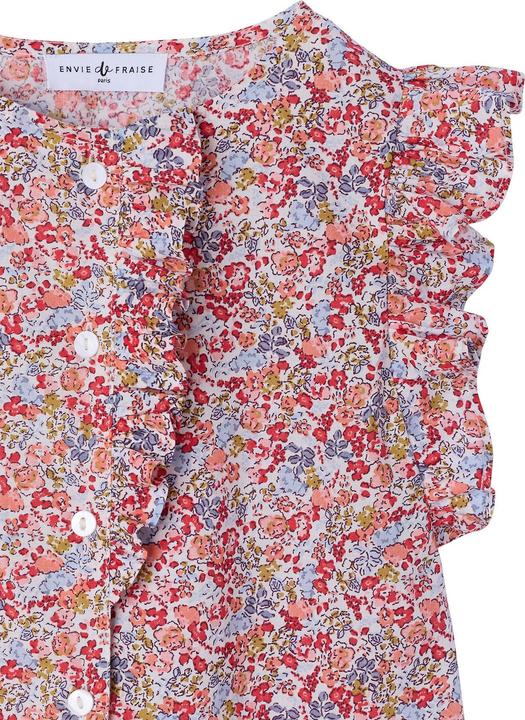 Immagine prodotto Envie de Fraise Bluse Mädchen mit Volantärmeln Bio-Baumwolle (128)