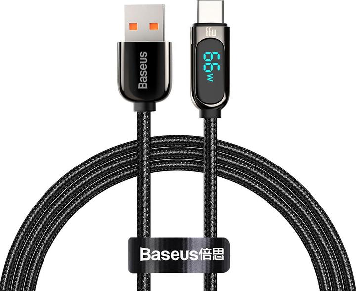 Produktbild Baseus Display Cable USB to Type-C, 66W, 1m (black) (1 m, USB 2.0, 66 W)
