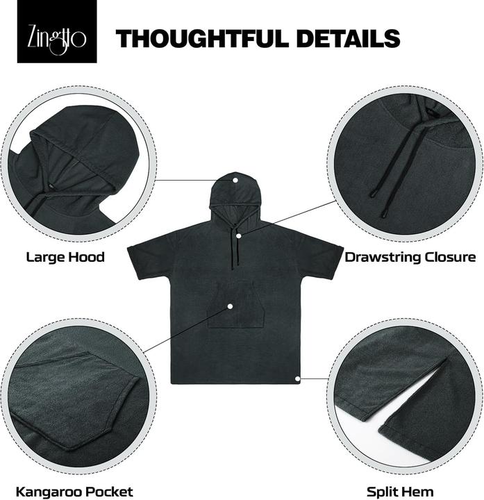 Produktbild Surf Poncho mit 3/4-Ärmel