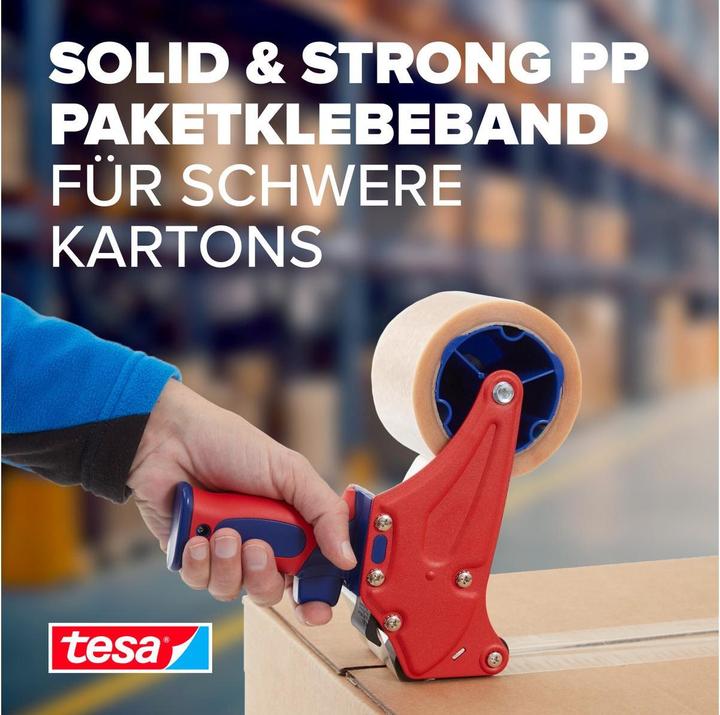 Produktbild tesa tesapack SOLID & STRONG Packband, leise abrollbar (50 mm)