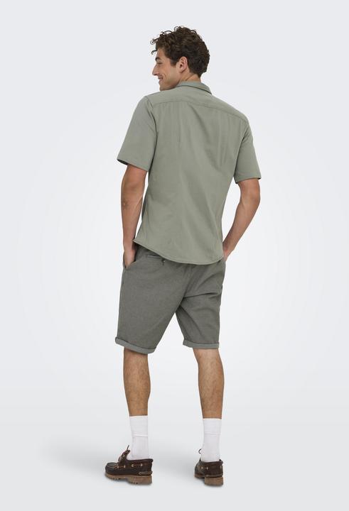 Produktbild Only & Sons Onsrobin Button Under Ss Stretch Shirt (L)