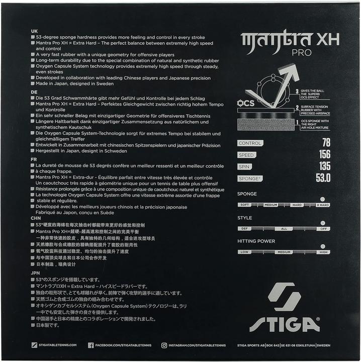 Immagine prodotto Stiga Mantra Pro - Tischtennisbelag 2.1 mm (2.10 mm)