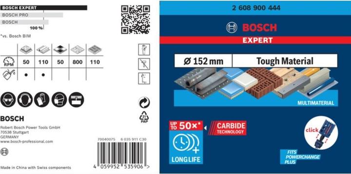 Actual product image Bosch Professional Zubehör Expert Tough Material (152 millimetres)