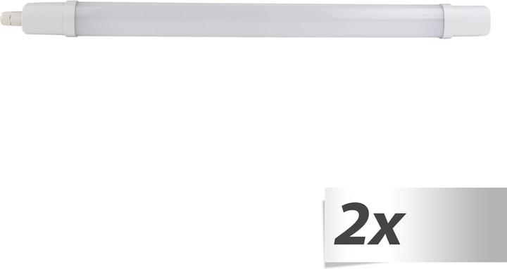 REV 2x1 Rampe lumineuse pour locaux humides Superslim 18W (1600 lm)