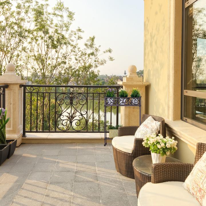 Actual product image Relaxdays Flower Shelf, Cast Iron