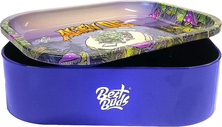 Produktbild Best Buds Thin Box Rolling Tray with Storage Alien OG
