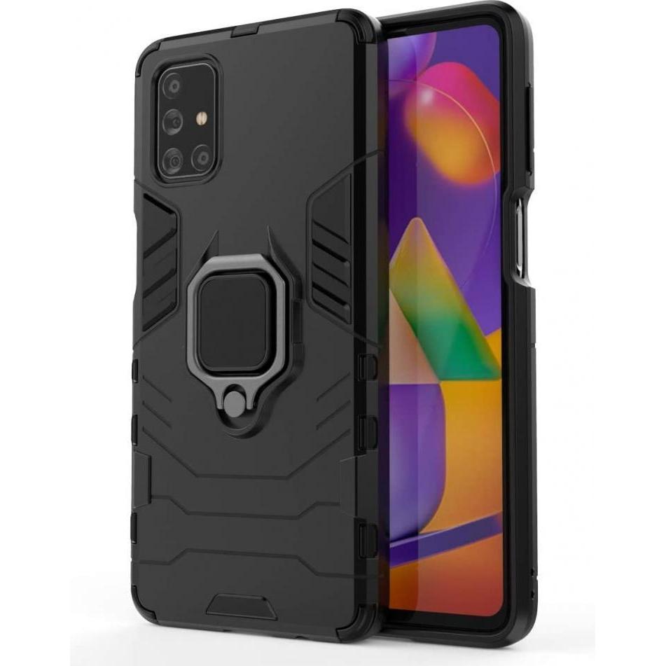 Screenguard RingCase Anti-Shock Samsung Galaxy A52 Hülle (Samsung Galaxy A52), Smartphone Hülle, Schwarz