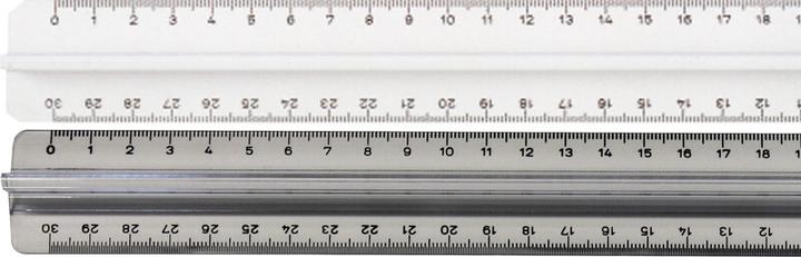 Actual product image Sieco Scale white with handle profile (30 cm, Plastic)