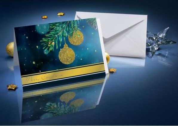 Immagine prodotto Sigel Cartolina di Natale Golden Glitter, A6, 10 pezzi (1 pz.)