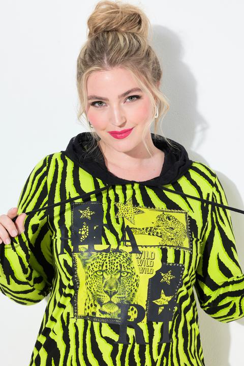 Produktbild Angel of Style Longshirt, Kapuze, Animalmuster, Glitzersteinchen (42)