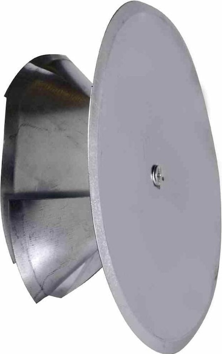 Produktbild FireFix 2097/1 Kaminlochdeckel mit Spreiztrichter und Isolierung, verstellbar bis ø 160 mm, Silber
