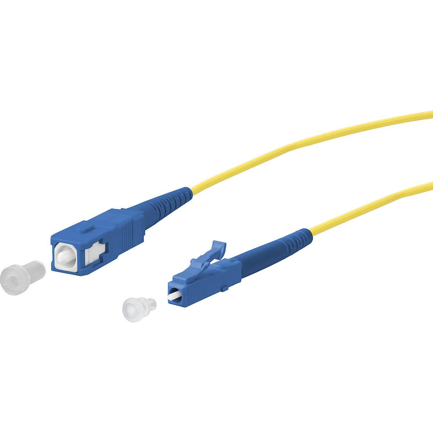 Metz Connect LWL-Patchkabel Singlemode OS2 (CAT6a, 2 m), Netzwerkkabel