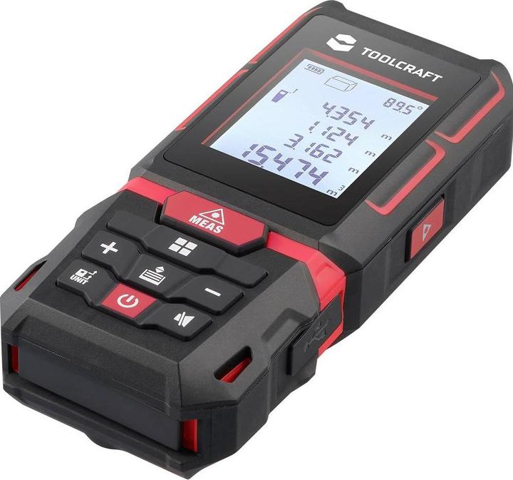 Toolcraft Laser rangefinder Li-ion battery 60 m (60 m, 630 nm)