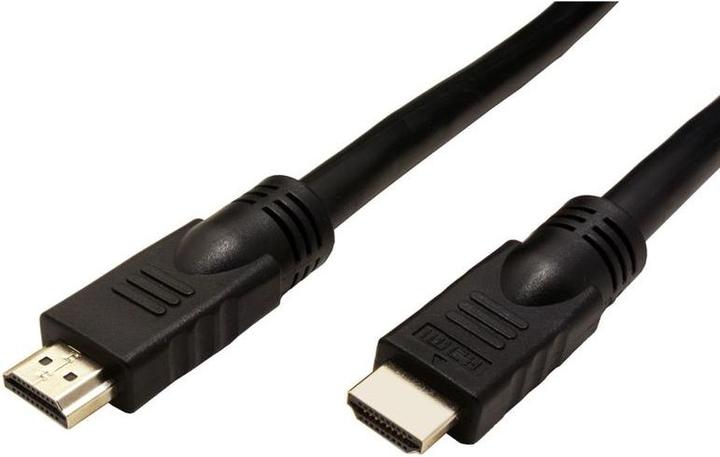 Secomp Câble HDMI High Speed avec Ethernet, connecteurs dorés, noir, 20 m (20 m, HDMI)