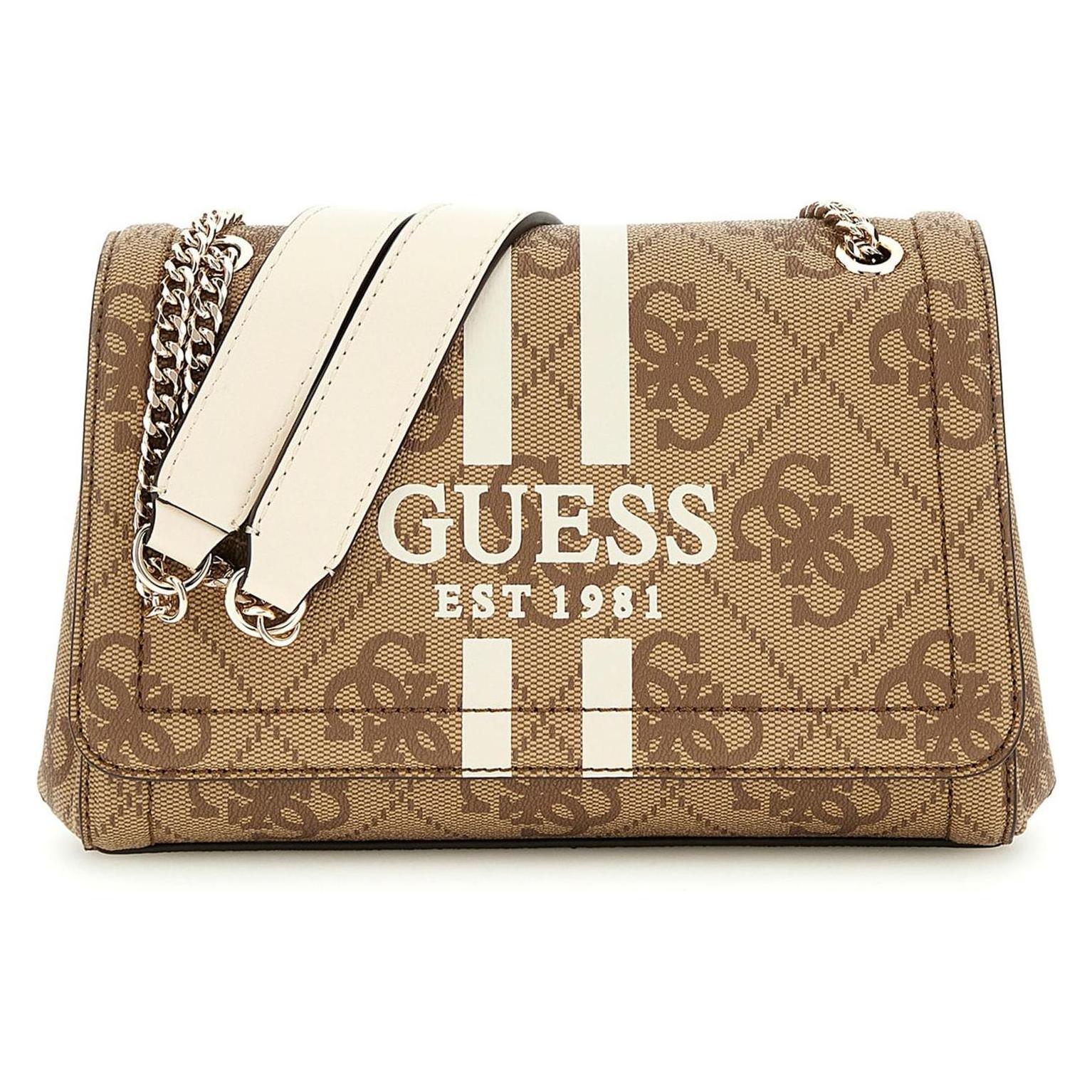 Guess, Damen, Handtasche, Umhängetasche Noelle Ii, Beige