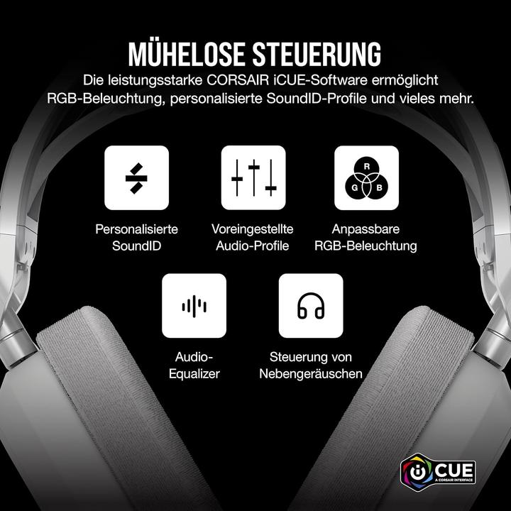 Image du produit Corsair HS80 MAX Drahtloses Gaming-Headset (Sans fil)