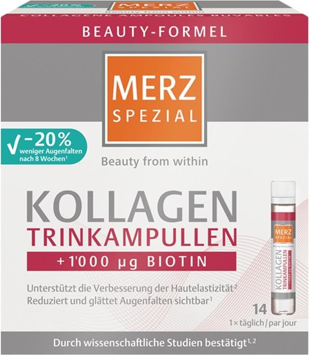 Actual product image Merz Spezial Collagen (new) Trinkamp (14 Piece, Ampoule, 560 g)