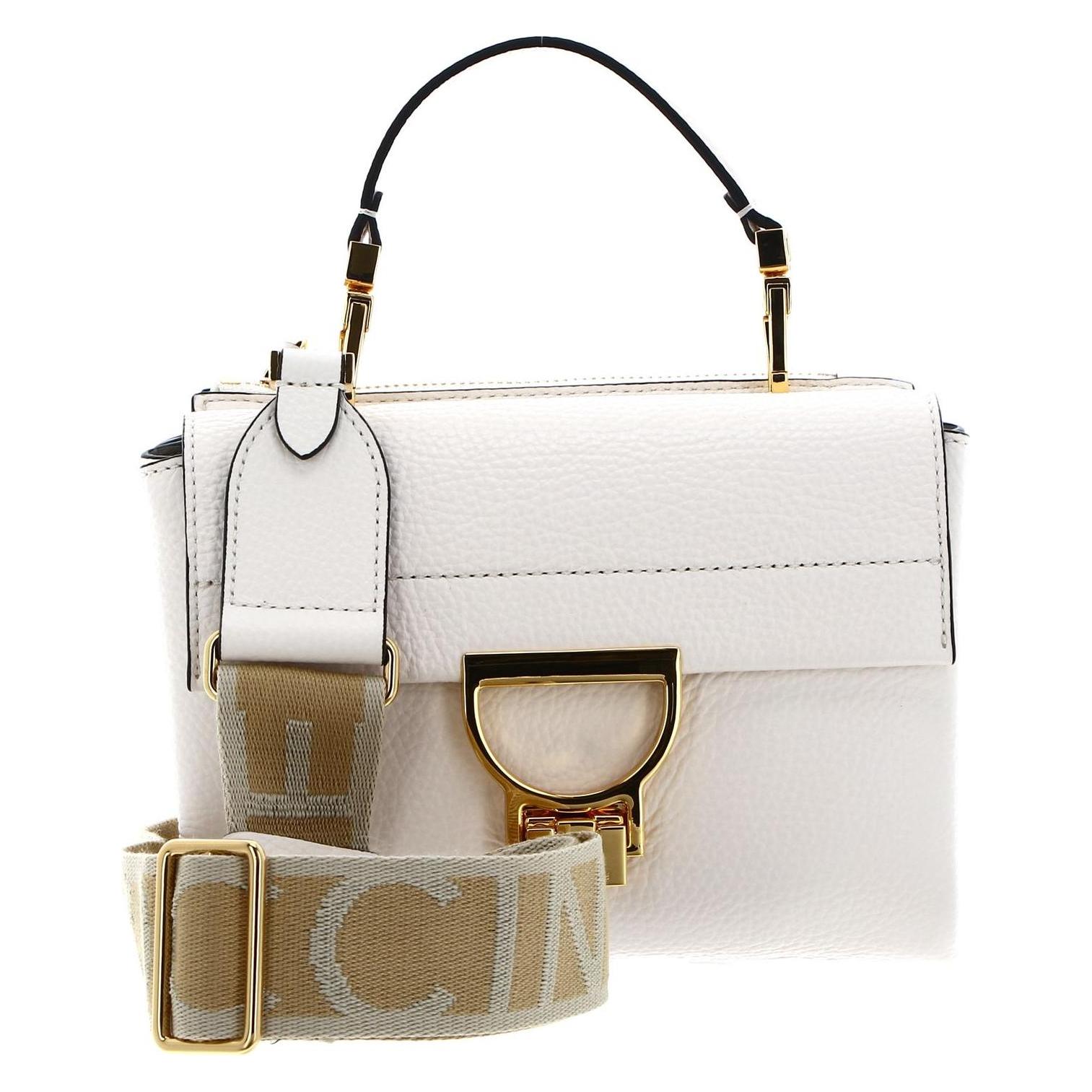 Coccinelle, Damen, Handtasche, Arlettis Signature Handbag Grained Leather, Beige