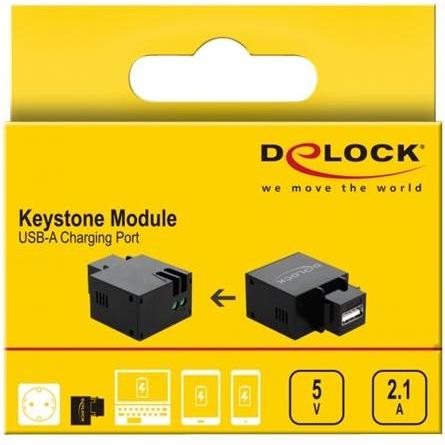 Thumbnail - Delock Keystone module, Server Zubehör, Schwarz
