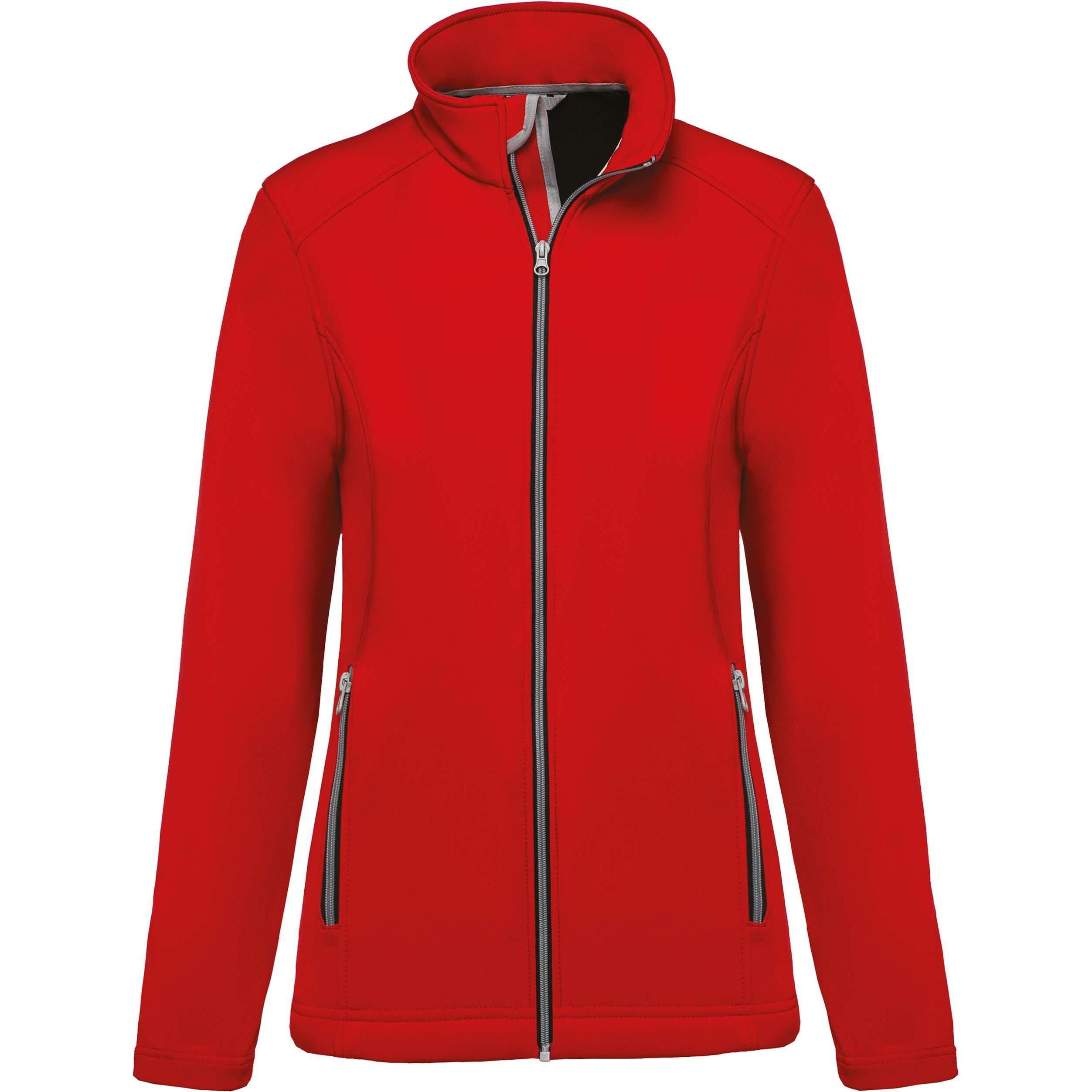 Kariban, Damen, Jacke, Softshell 2 Couches (3XL), Rot, 3XL