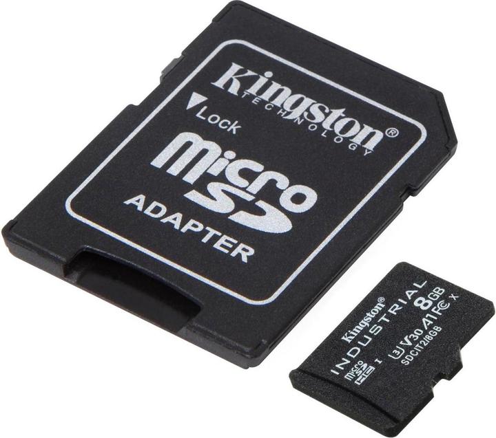 Productafbeelding Kingston microSDHC Industriële pSLC (8 GB, microSDHC, U3, UHS-I)
