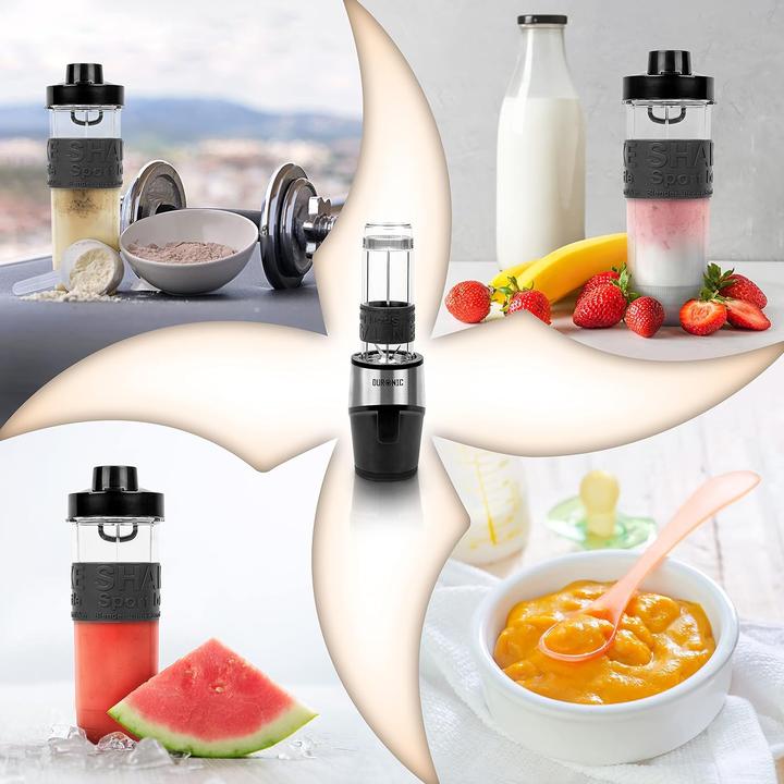 Actual product image Duronic Mini-Standmixer BL520 mit Trinkflaschen-Set (500 W)