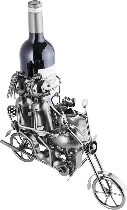 Actual product image Brubaker Wine Bottle Holder Motorcycle Pair (17.50 x 30 x 20 cm)