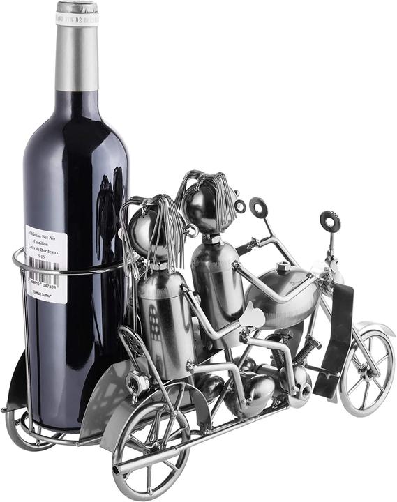 Actual product image Brubaker Wine Bottle Holder Motorcycle Pair (17.50 x 30 x 20 cm)