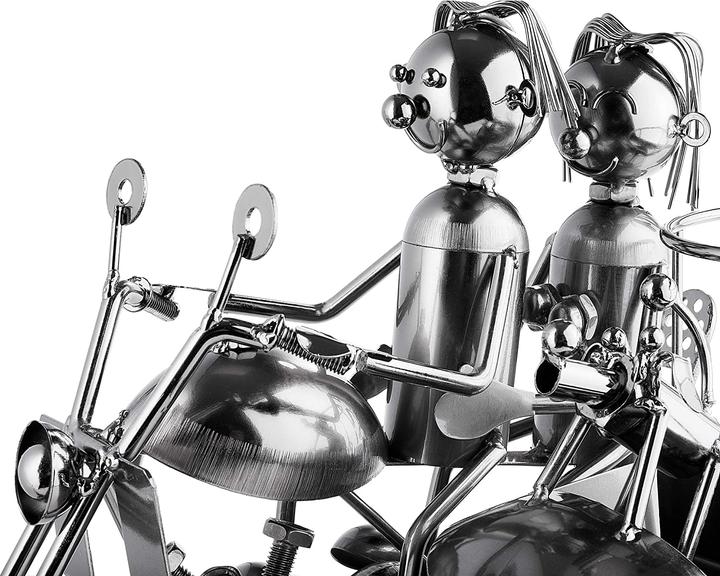 Actual product image Brubaker Wine Bottle Holder Motorcycle Pair (17.50 x 30 x 20 cm)