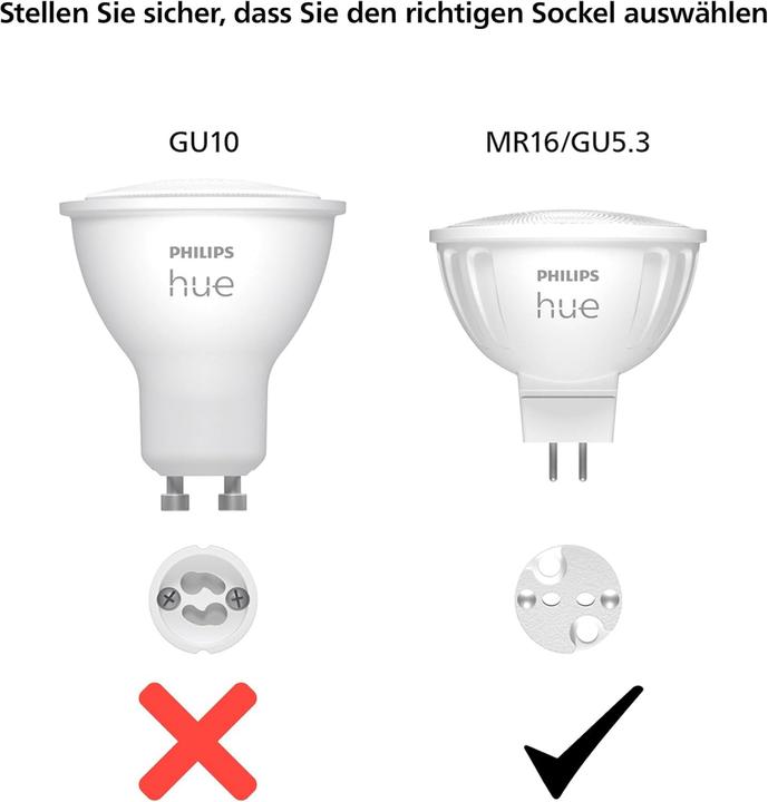 Produktbild Philips Hue White & Colour Ambiance (GU5.3, 400 lm, 2x)