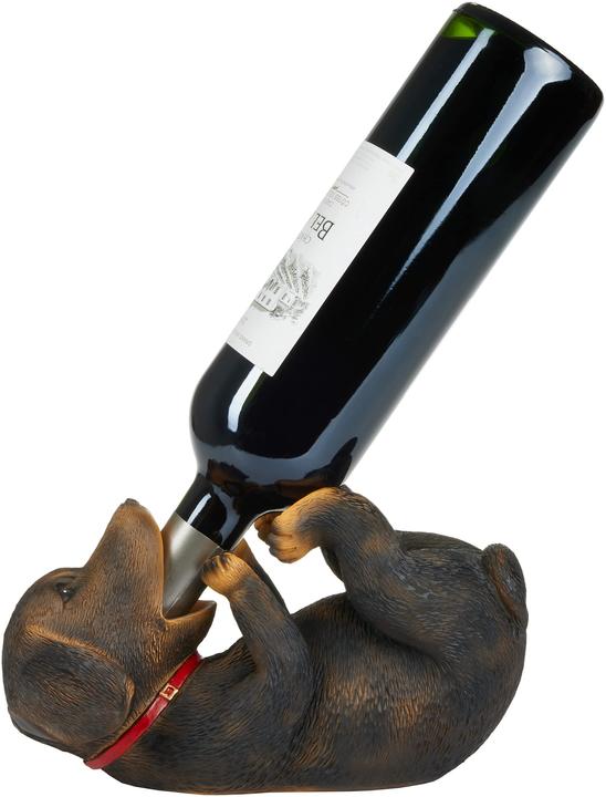 Produktbild Brubaker Weinflaschenhalter durstiger Hund, Dackel (22 x 13 x 11 cm)