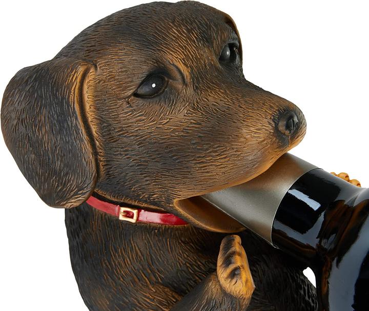 Produktbild Brubaker Weinflaschenhalter durstiger Hund, Dackel (22 x 13 x 11 cm)