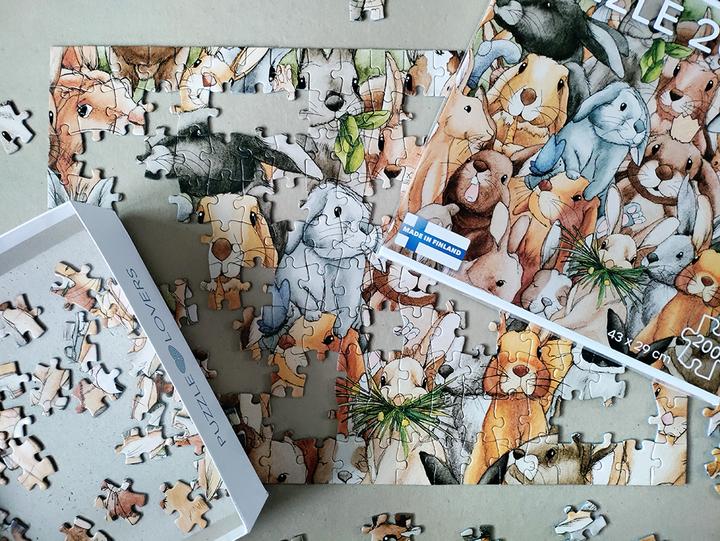 Image du produit Tactic Puzzle Lapins, 200 pièces. (200 pièces)