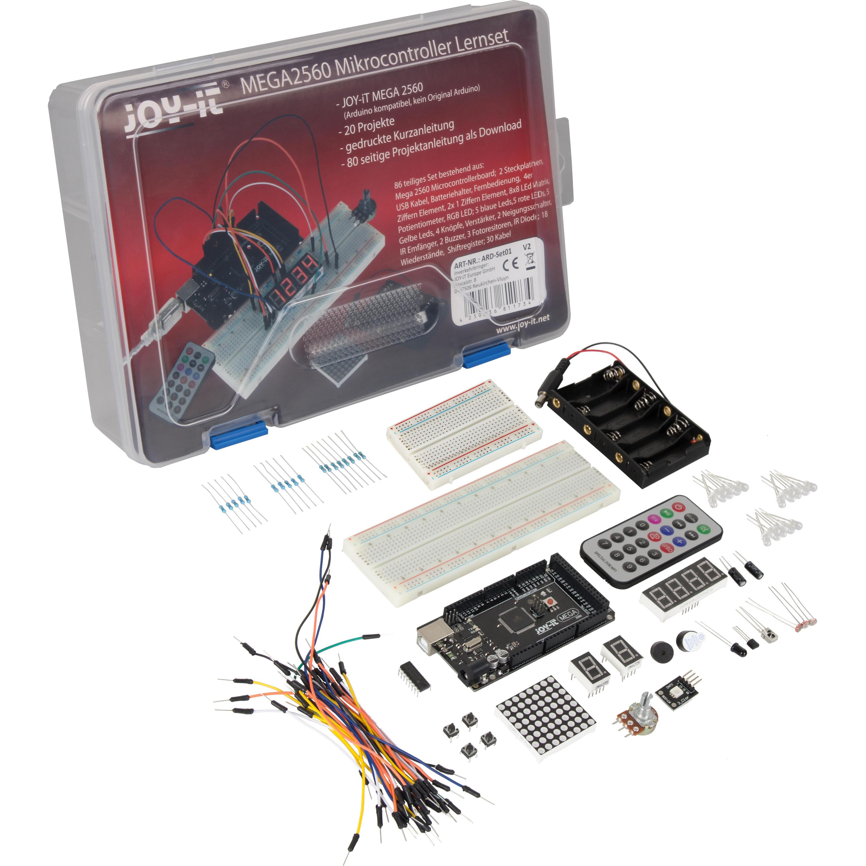Joy-it Lernpaket ard-set01 Arduino Me, Entwicklungsboard + Kit