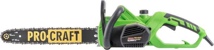 Produktbild Procraft K2000 Kettensäge 1800 Watt 406 mm Schnittlänge (Elektro Kettensäge)