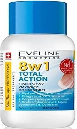 Actual product image Eveline Nail Therapy Total Action 8in1 express nail polish remover 150ml