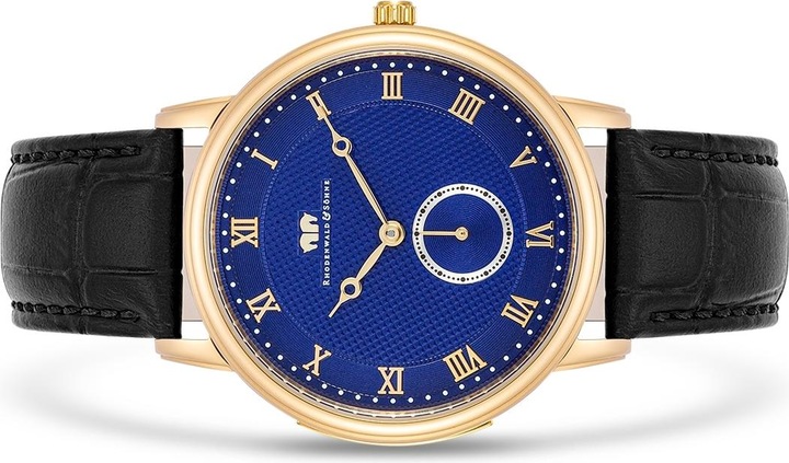 Image du produit Montre à quartz pour homme Moonlight en cuir véritable noir - 26513 (Montre analogique, 40 mm)