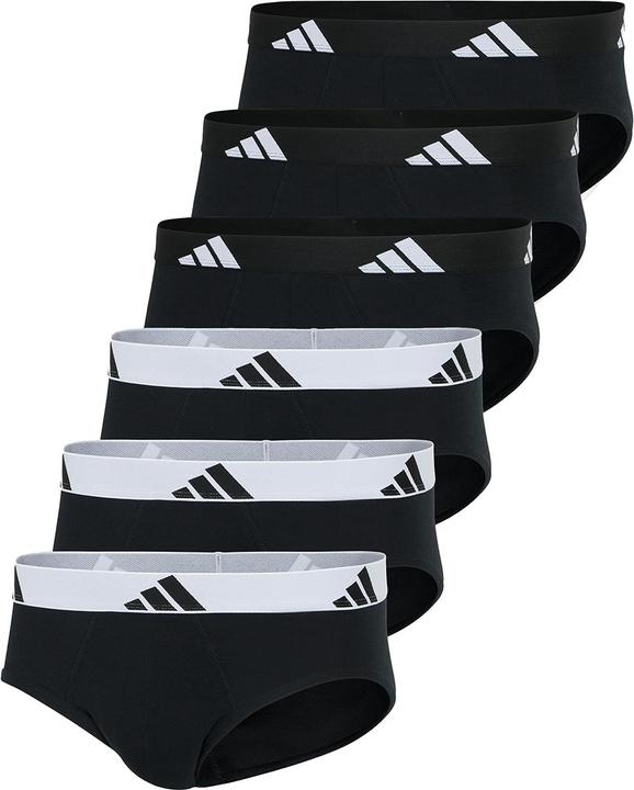 Immagine prodotto adidas Confezione da 6 slip / mutande Active Flex in cotone (M, confezione da 6)