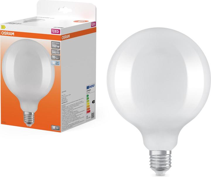 Produktbild Osram Led Retrofit Classic Globe125 (E27, 17 W, 2452 lm, 1 x, D)