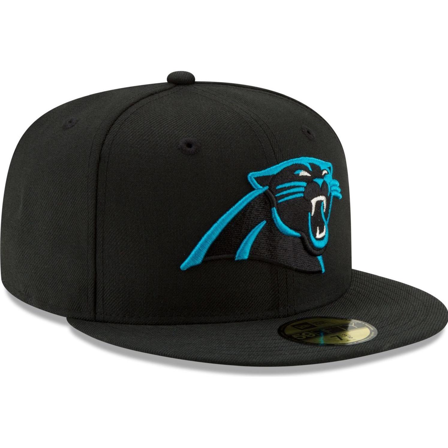 New Era, Herren, Cap, 59Fifty Fitted Cap - NFL Carolina Panthers - 6 7/8, Schwarz, (6 7/8)