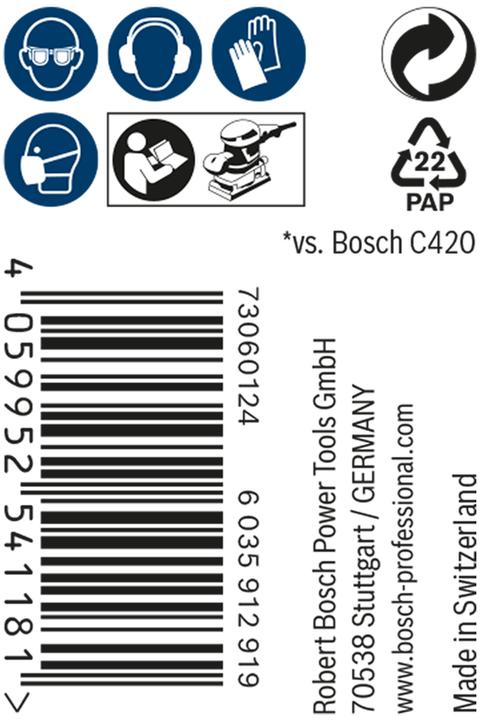 Image du produit Bosch Professional Zubehör Rouleau abrasif Expert M480, 93 mm, 5 m, G 180 (180)