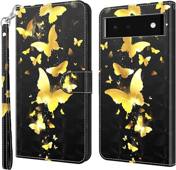 Actual product image Cover-Discount Google Pixel 7 - Case Gloss Effect Butterfly gold (Google Pixel 7)