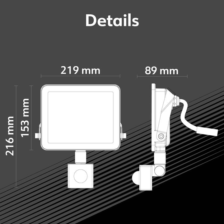 Produktbild Müller Licht LED Strahler Miami Sensor 50 W (8000 lm, IP44)