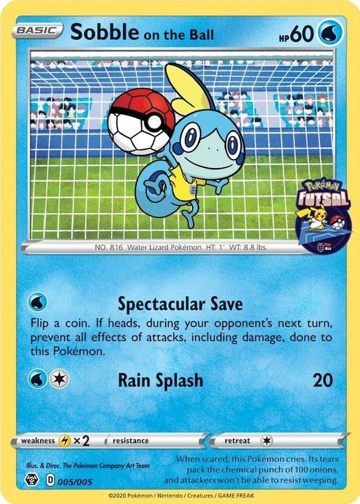 Immagine prodotto Pokémon Sobble On The Ball 005/005 - Futsal Promo Sealed - TCG (Inglese, Pacchetto Booster)