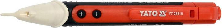Immagine prodotto Yato Tester professionale di tensione senza contatto/tester di fase con LED, cicalino acustico e torcia