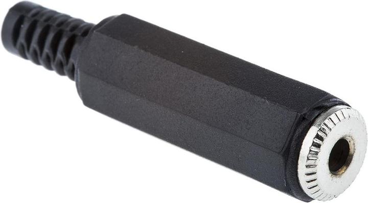 Produktbild RS PRO Klinkenstecker Female, 3,5 mm, Kabelmontage Gerade, Schwarz